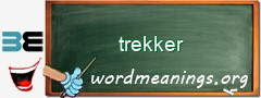 WordMeaning blackboard for trekker